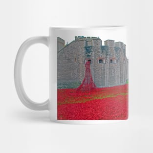 Tower Of London Red Poppy Mug